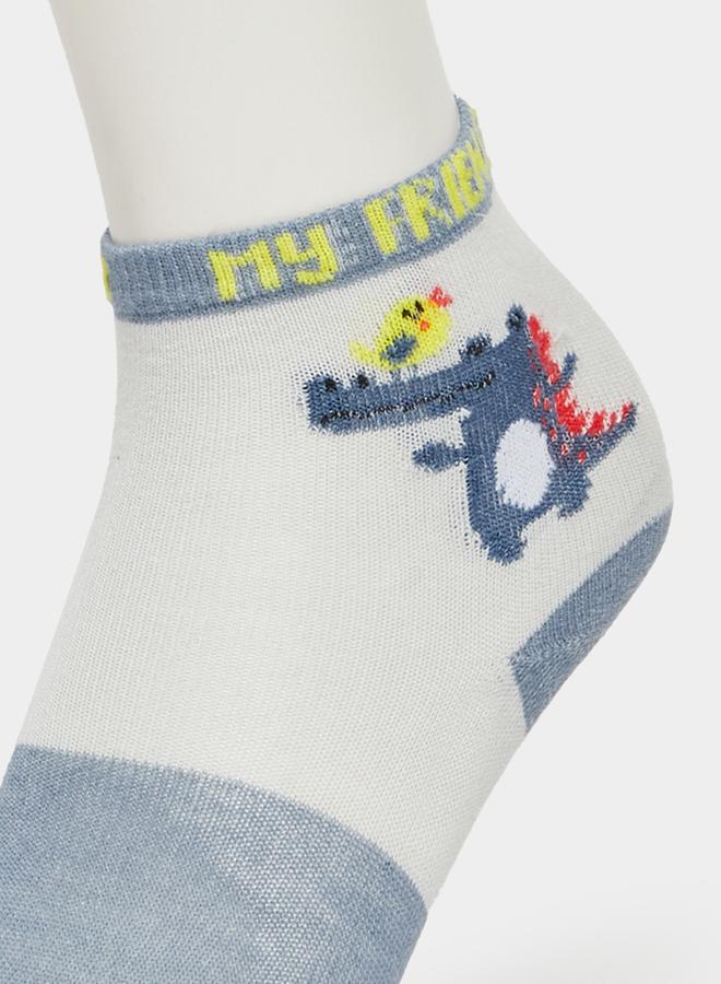 ستايلي طقم 5 جوارب كاحل مطبوعة - Image 3